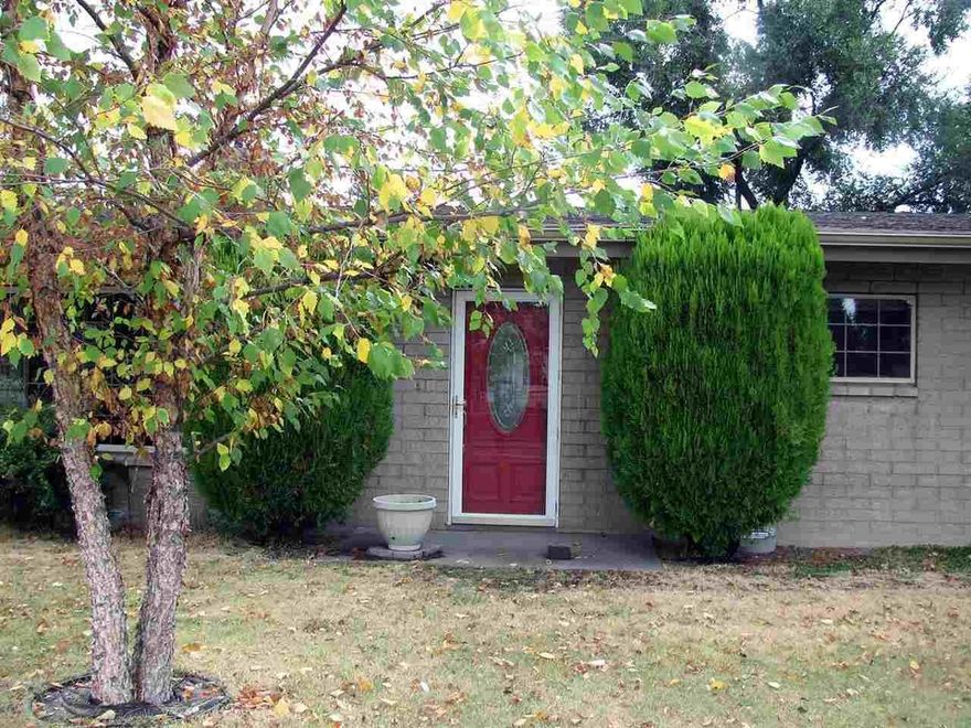 Solidly Built Brick Home On Large Fenced Half Acre Corner Lot. 3 Large Bedrooms, 2 Baths, One Completely Remodeled. Many Upgrades Including Vinyl Windows, Composition Roof New In 2008, With New Gutters, Updated Electric Box, Added Insulation, Gas Fireplace In The Living Room, Plus A Rec Room With Built In Shelving. Attached 2 Car Garage, Utility Building. Efficient Irrigation System. Great Neighborhood!