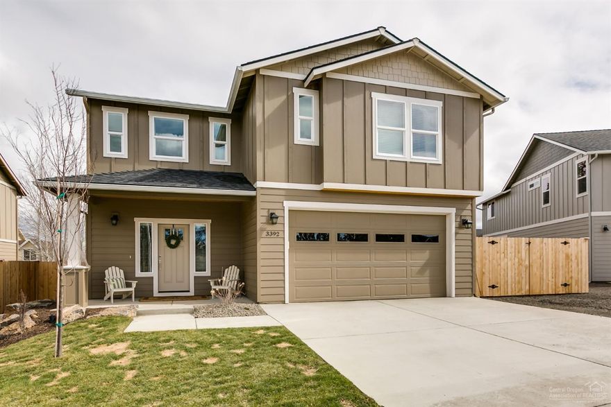 See the difference in this Beautifully Finished New Construction Home 4 Bdr + Bonus, Custom finishes. A complete package that includes Air Conditioning, Refrigerator, all Energy Star Appliances. Master Craftsmanship interiors with wood-wrapped window casings on main, open rail stair cases, vaulted master ceilings and built in custom wood package master closet. An EPS-TM Energy Trust of OR Home, upgraded w/Triple glazed windows & air seal tested. Unrivaled style & energy features create added savings for years to come. Solid surface counters in kitchen & tile in bathrooms. Covered porches with stained cedar ceilings and gas outlet for year-round outdoor space. Fully landscaped w/sprinklers and completely fenced. Double wall framed with blown in insulation on exterior walls and insulation on interior walls for sound & comfort. Trimmed exterior windows with extra flashing. It's all in the details.