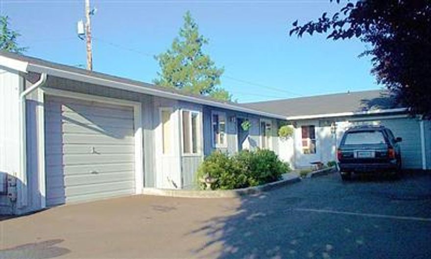 East Medford duplex built in 1993. 2 bedroom 2 bath and 2 bedroom 1 bath units on one level with good parking and excellent tenants. Rents may be under market. Well maintianed units in good location and fresh exterior paint--better hurry on these. Listing agent must accompany all showings.