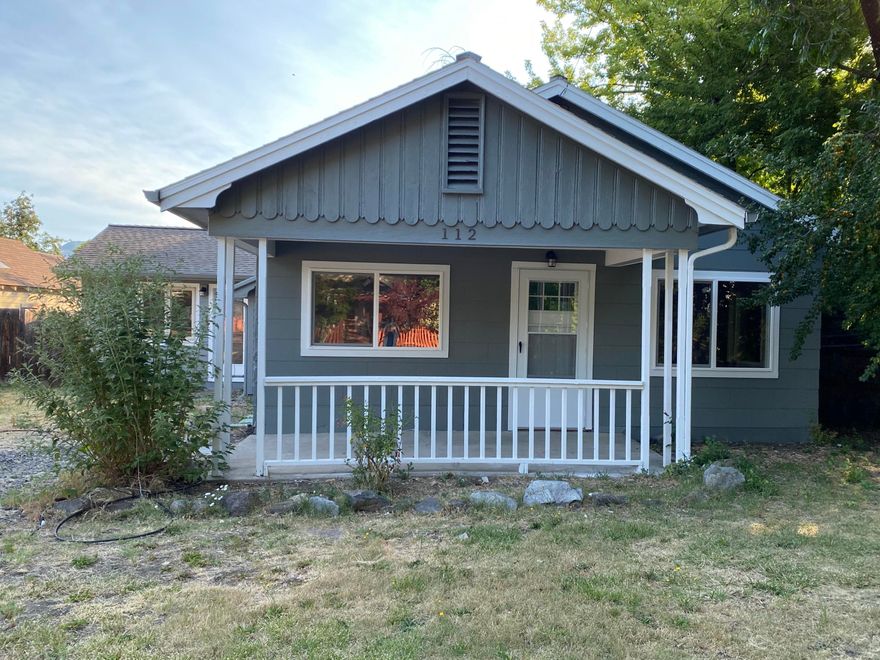 Adorable cottage within minute of Ashland! Located on a cute street in downtown Talent, this 3 bedroom, 2 bath, cottage have recently been completely remodeled with new interior and exterior paint, flooring, all new kitchen with new cabinets, granite counters and stainless appliances, updated bathrooms, new fixtures throughout and most of the windows and doors have been updated as well. Nice sized back yard with a spacious shed that would make a great art studio. Take a look today! Buyer to do own due diligence.