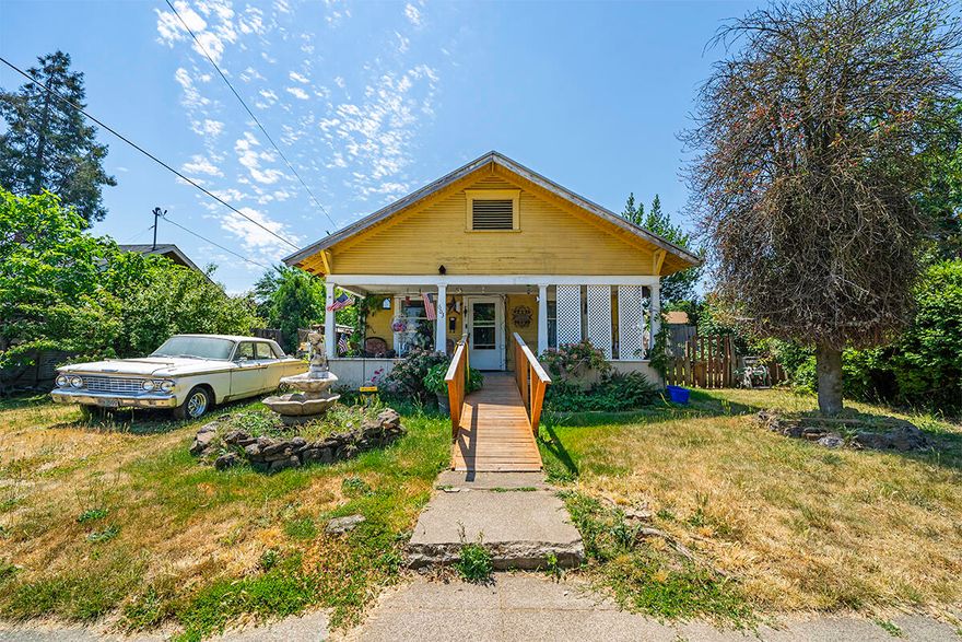 Investors special! Looking for an affordable home to fix up and flip or simply occupy and enjoy everything Medford has to offer? If so, this is the one for you! This 1908 built craftsman features 2 bedrooms, 1 bathroom, 968 sq ft, spacious 0.13 acre lot, detached garage, large covered porch, washer/dryer hook ups, and original charm throughout! This is a cash only sale due to the amount of work the property needs. Contact your agent today for a personal tour, before it's too late!!