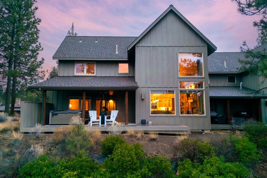 Set among the ponderosas in River Wild, this well-kept townhouse offers a rare mix of river ambience and easy Bend living. Step onto the private deck to hear the Deschutes just below or follow the nearby trail to the Old Mill. The vaulted great room brings in beautiful light, with bamboo floors, a stone-framed fireplace, and custom built-ins. The oversized loft adds great flex space and could be converted to a third bedroom. With a clubhouse, pool, and hot tub close by, and world-class recreation, trails, and Bend's vibrant mountain-town energy all around, this makes an ideal getaway or full-time retreat. Your river hideaway awaits.