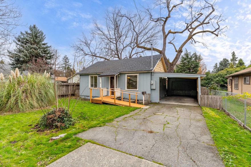 Charming and efficient home offering opportunity and potential in the heart of Grants Pass. This 2 bedroom, 1 bath home features a compact and functional layout well suited for efficient everyday living. The property includes a spacious backyard with plenty of room to enjoy outdoor living and potential to add value over time. The manageable size and simple design make this home an appealing option for investors or buyers seeking a low maintenance residence with room to add value. A solid opportunity in a central location close to shopping, dining, and local amenities.