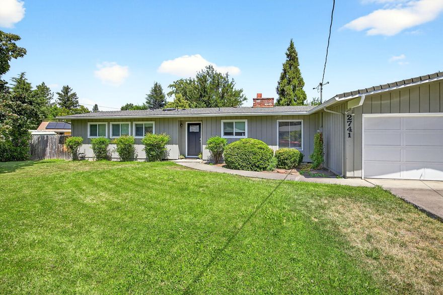 Nicely maintained single level 3 bedroom, 2.0 bath home located in a quiet neighborhood in S. Medford. This home has lots of updates which include: newer roof, newer vinyl windows, beautiful re-finished hardwood floors thru-out, 10' vaulted T&G ceilings thru-out, new vinyl plank floors in the bathrooms, Living room fireplace, Butcher Block counters in the kitchen, updated plumbing fixtures, bathroom sky-lite and much more. Partially finished 2-car attached garage. Covered and open rear deck areas. This home is situated on a level 0.28-acre site with gated RV parking, perimeter fencing and a huge rear yard with lots of privacy and room for a pool, garden area and etc. This gem of a home is move in ready. Call Listing Agent to schedule all showings.