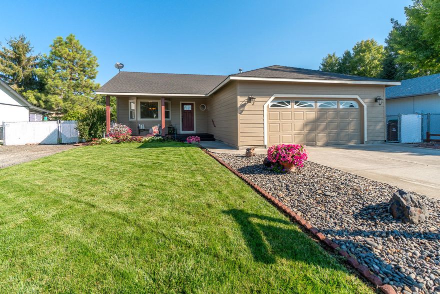 The perfect place to call home! Enjoy morning coffee on the covered front/back decks year round. This 3 bedroom, 2 bath home has been impeccably maintained w/brand new hardi-plank siding! New paint, new decks in a better than new setting. Inside great room plan is vaulted w/an open kitchen & cozy bay window. Slider off the dining area opens to the covered back deck for easy entertaining. Stainless Steel appliance package, plenty of counter space & bar seating too. Master Suite is spacious w/ample walk in closet. Guest rooms are larger than average as well! Oversized dbl garage with work shop area, space for shelving along each side & door opener. Outside you'll appreciate the graveled RV pad, lush lawns & manicured flower beds. Gas forced air heat, air conditioning, all the expensive maintenance is done. Don't miss!