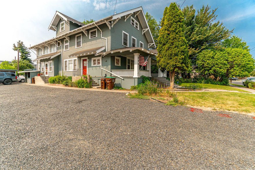 This 5-plex is a great opportunity own a producing investment property in the heart of thriving Prineville, Oregon. 11 total bedrooms and 6 bathrooms. There are four 2 bedroom & 1 bathroom units with a recently added 5th unit on top floor with 3 Bedrooms & 2 bathrooms. Current rents are: Unit 1: $1,300, Unit 2: $1,190, Unit 3: $1,200, Unit 4: $1240, Unit 5 $1,540. The units have had some updating over the past 12 months that include new cadet heaters, fresh paint, updated electrical and some new windows. All units are occupied and professionally managed. There is a community laundry area and 3 of the units have laundry in the units. With a large, newly graveled parking lot that will accommodate up to 10 cars and a detached carport with 4 bays AND a spacious storage shed there is ample parking and great storage for tenants.  Additionally there is a beautiful yard and garden maintained and enjoyed by the tenants.