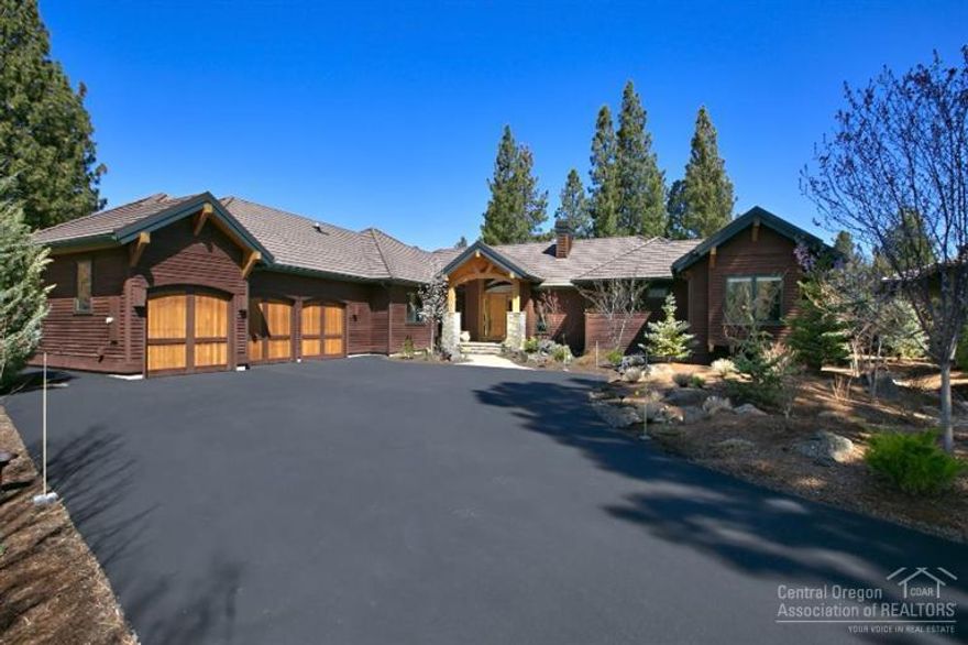 Exceptional quality & thoughtful design can be found in this custom built single level home in Broken Top, completed in 2011. No expense was spared. Great room plan w/handsome stone fireplace, lots of natural light, Pella wood windows, hickory hardwd floors, built-ins throughout. Dream kitchen w/ Wolfe, Miele & Subzero appliances, large island, 2 sinks, & gorgeous slab granite & bfast nook. Luxurious master suite w/adjacent exercise room. Outstanding views of golf course & large pond. 1000 bottle wine room.