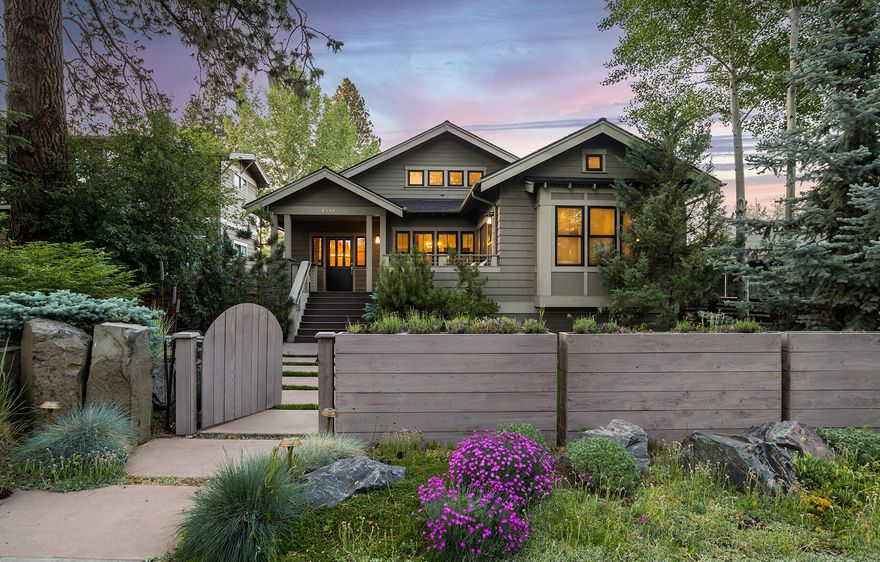 Experience all that Bend has to offer from an amazing location in the heart of the Westside. Thoughtfully designed to capitalize on southern exposure at the front of the home with classic bungalow character, this special property includes a coveted transferable legacy land use permit to be operated as a short term rental (STR). This light and bright, energy efficient home features fine craftsmanship, beautiful finishes and an ideal floor plan. Space for everyone with open living, flexible den with spacious loft and separate bonus room in addition to 3 comfortable bedrooms. Beautiful outdoor spaces to relax, 3-car tandem garage with epoxy floors and separate parking pad for adventure van or trailer. Offered fully furnished and turn-key, an extraordinary vacation home, investment property or primary residence. Truly a gem within walking distance to shops, dining, breweries, entertainment, parks, the Deschutes River and endless recreation. A perfect basecamp for the best of Bend living!