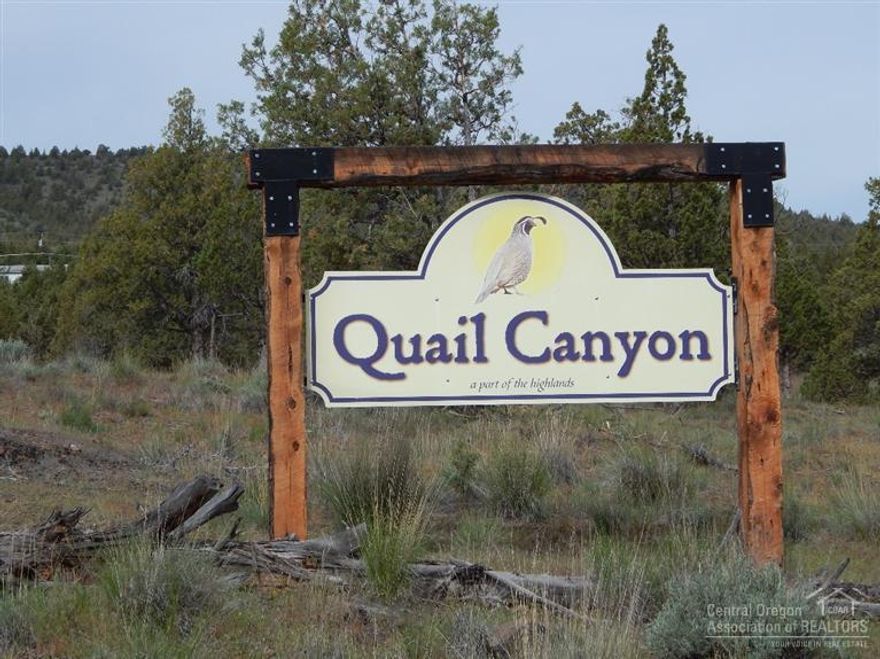 Create your own oasis either as a snowbird or build your dream home in the quiet, beautiful and private subdivision of Quail Canyon. This 1 acre lot will give you plenty of privacy, room for your animals and/or toys and yet just located minutes from downtown Prineville. Quail Canyon lots can be purchased individually or call the listing agent for combined lot pricing and availability.