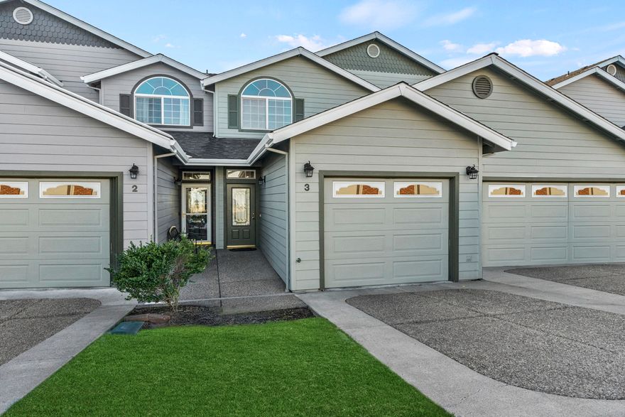 Welcome to this inviting 2-bedroom, 1.5-bathroom townhouse in the sought-after Dover Ridge community! Built in 2001 & offering 1,359 sqft of living space, this home blends comfort & functionality. The open-concept lower level is filled with natural light, featuring tall ceilings & a spacious living area perfect for relaxing or entertaining, with a convenient half bathroom. The kitchen features a pantry & breakfast bar. 
Upstairs, you'll find two generous bedrooms, both of which feature vaulted ceilings & large closets, plus a landing & linen closet. The upper-level bathroom is extra spacious & boasts an oversized double vanity. 
The finished single-car garage offers extra storage, while outside you can enjoy your private back deck with stunning views to the west. This townhouse offers modern living with great storage in a well-maintained community, and boasts a new roof just this year!