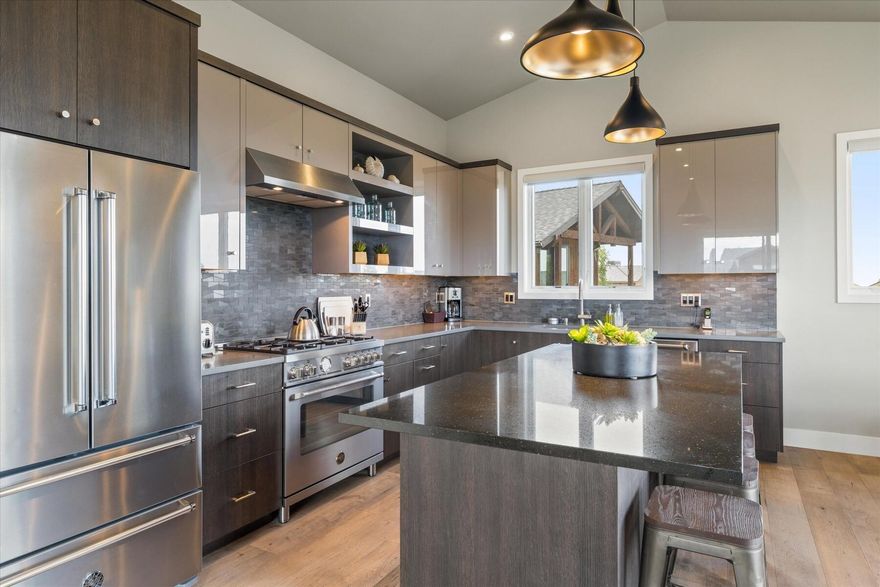 Ease your way into ownership in Bend with this income-producing rental property on the quiet side of the Trailhead at Tetherow neighborhood.This gorgeous,fully furnished home is located across the street from all the Tetherow Resort amenities.This vacation home sits at the gateway to the finest hiking & biking trails.It is the perfect home away from home.Ownership allows you to enjoy all that the Tetherow lifestyle has to offer including a work out facility,fitness/yoga classes, sauna, restaurants which includes casual & fine dining, and a world-class golf course.This turn-key home has sleek & custom finishes,offering both style & flexibility.It comprises a main home, featuring four king suites, as well as a luxurious 369' ADU for ample guest options.Outside, a spacious patio with a fire pit & hot tub.Home is situated close to  the common area for an extra sense of space.Enjoy the amenities of Tetherow Resort and the proximity to all the beauty & recreation Bend has to offer.