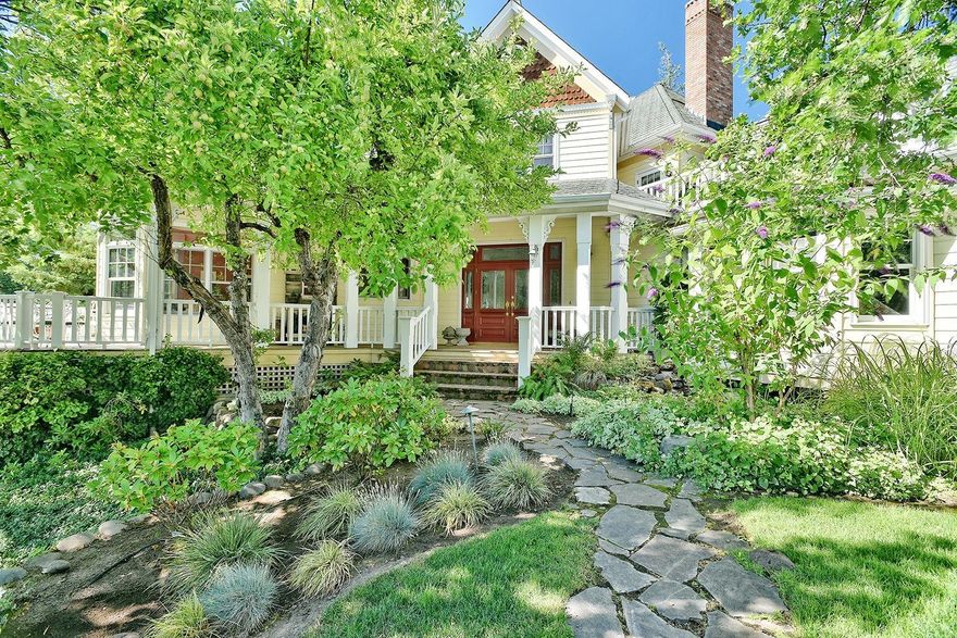 Visually stunning, Designer's exquisite, custom built 3 bedroom, 2 1/2 bath estate 4 blocks to Ashland's Plaza & Lithia Park. Expansive 4,024 sqft floor plan, designed for entertaining, is stunning in quality and size, has a wonderful feeling of space with soaring ceilings, an abundance of windows and natural light. Gourmet island kitchen features 12' ceilings, butlers pantry and great room opening to wraparound deck. Living room includes vaulted ceilings and granite surround fireplace. Formal dining room with wet bar. Luxurious master suite with fireplace, spa tub, steam shower, 17' closet, office, workout area and private deck with spectacular views of Grizzly Peak. 3 car garage with workshop. Hardwood floors, crown molding, beautifully maintained grounds and too many amenities to list. Rare opportunity to own one of Ashland's finest properties.