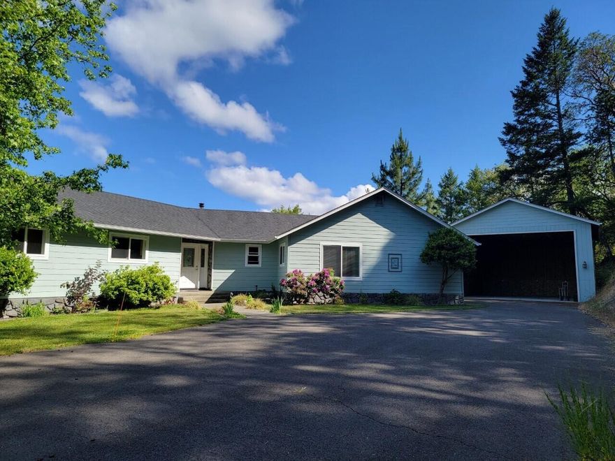 Views, views, views, fantastic panoramic views from this awesome well-maintained home built in 2000, situated on 5.14acres private acres, drive through your gated property on a paved road, leading to your awesome home featuring 2735 SQFT 3 bedrooms, 3 baths, vaulted ceilings, spacious living and family room, open kitchen with eating bar and island, walk-in pantry, open light and bright throughout and picture-perfect views from all windows and decks, large ensuite with walk-in closet, private deck and full jacuzzi tub & shower, private balcony.  Partially Finished basement is great for adding extra bedrooms, storage, hobby rooms, etc.  Garage attached to main home with extra garage perfect for toys, boats etc. Plenty of room for RV parking, and more Make an appointment to view this fantastic home.  Assumable no-income verify loan.  All information is deemed reliable but not guaranteed, buyers to do their own due diligence when purchasing this property.