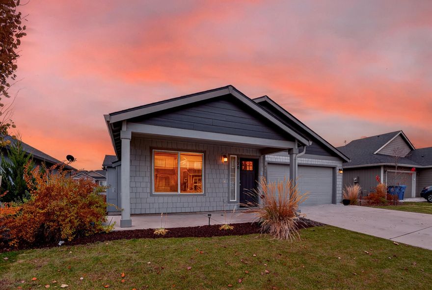 Don't miss this beautiful new home in the desirable Stoneridge Terrace Community!
Enjoy miles of nearby trails and spacious living both inside and out with this single-level Great Room floor plan. The open kitchen offers abundant cabinetry, slab quartz countertops, a full-height designer tile backsplash, breakfast bar, and stainless steel appliances — perfect for everyday living or entertaining.

Main living areas feature luxury vinyl plank flooring, generous natural light, and an open layout ideal for gatherings. The spacious owner's suite includes a walk-in closet and dual vanities for comfort and convenience. Two additional bedrooms share a full bath, providing flexibility for guests, family, or a home office.