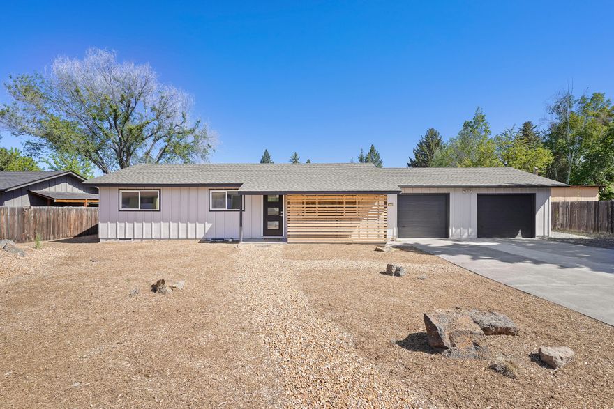 Nestled in the coveted Orchard/Midtown neighborhood, this newly remodeled home is a rare gem. This single-story, 3-bedroom, 1-bathroom home is completely turnkey and is move-in ready. It features new high-end LVP flooring, new solid core doors and hardware, quartz/butcher block counters, new stainless steel appliances, new interior/exterior paint, new lighting/plumbing fixtures, and a large xeriscaped lot with a 200-square-foot shed. Enjoy a Pilot Butte view from your living room, perfect for watching the 4th of July fireworks show. The neighborhood is great for family walks to Stover and Al Moody parks, and it's bikable to On Tap and the Midtown Yacht Club food cart pods. Just minutes to shopping and downtown Bend. This is the one you have been waiting for. Don't let another one slip through your fingers, call today for a tour.