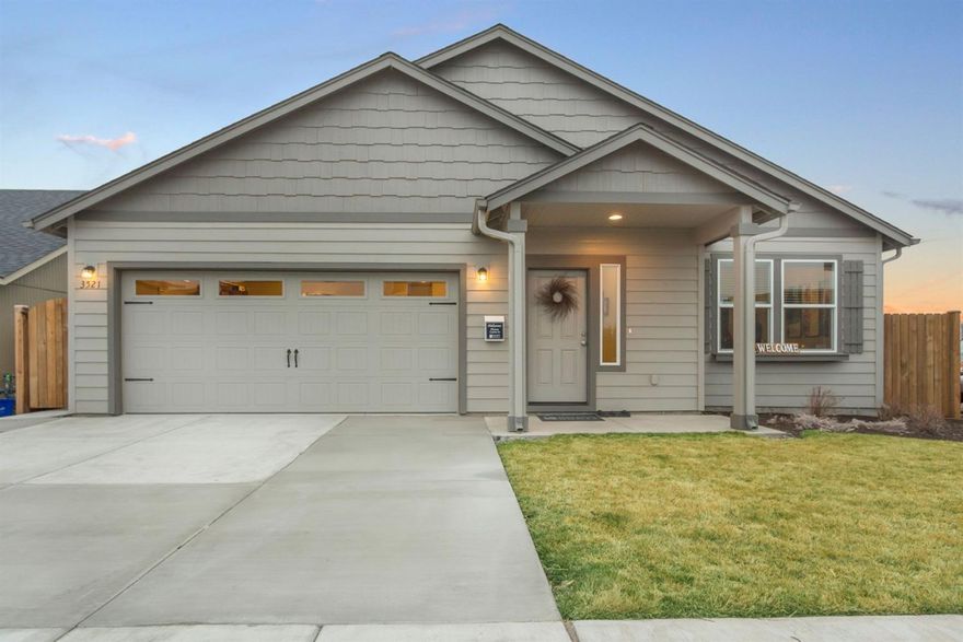 The 1574 square foot Hudson is an efficiently-designed, mid-sized single level home offering both space and comfort. The open kitchen is a chef's dream, with counter space galore, plenty of cupboard storage and a breakfast bar. The expansive living room and adjoining dining area complete this eating and entertainment space. The spacious and private master suite boasts a dual vanity bathroom, optional separate shower and an enormous closet. The other two sizeable bedrooms, one of which may be converted into a den or office, share the second bathroom and round out this well-planned home. Pictures are similar. HOME TO BE BUILT.