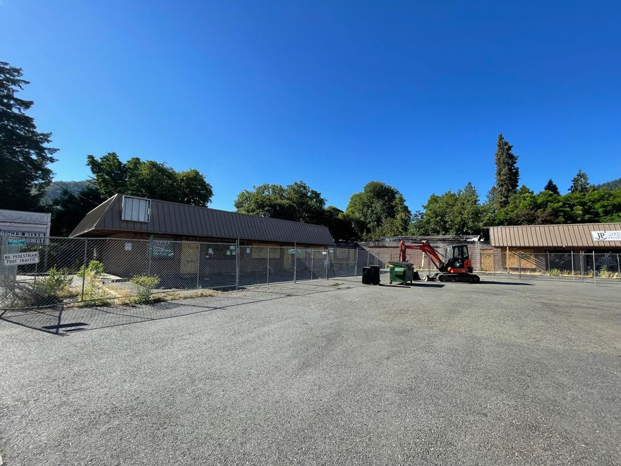 Great opportunity for a rebuild in downtown Rogue River. Main structure has major fire damage and potential rebuild requirements. Existing freestanding restaurant is active. Buyer to perform due diligence. Excellent corner location on Main Street.