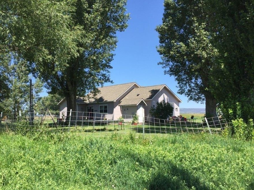 Cattle Ranch East of Bonanza. Close to Gift Butte & Gerber Lake. Fenced. Clover on level floor irrigated land. Home built in 2008. 1791 sq. ft. 3 bed 2 bath. New septic put in at that time. Office & Laundry room. Artesian well, 250 ton hay barn + out building. Working corrals & a squeeze chute. Run up to 60 pairs.