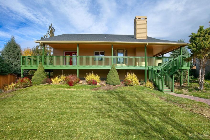Updated single level on large lot! Vaulted living room w/gas fireplace and ceiling fan. Large open eat in kitchen with pantry and eating bar. Vaulted dining area w/French doors to access the deck and lots of windows for tons of natural light. Master w/deck access and updated bath with tile shower and double sinks. Functional and thoughtfully executed design leaves no wasted space! Large wrap around deck with mountain views. Attached 2 car garage. Large lot w/ RV parking & shed for storage. Access is off Boyd Acres to the garage and front of house, but you can park and access off Russell up the stairs. New roof & water heater in 2018.