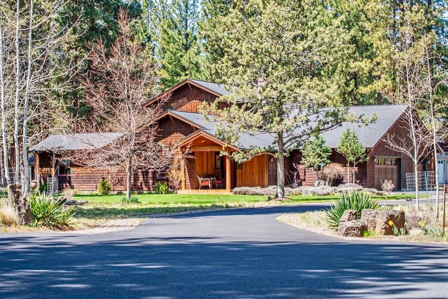 Custom built home with extreme attention to detail. Located on a tranquil park-like setting backing up to miles of National Forest on a very quiet/private cul-de-sac at the back end of highly desirable Sage Meadow. Interior features: Open floor plan; Gourmet kitchen with vaulted ceiling; High-end stainless appliances; Huge island; Quartz countertops; Cherry cabinets; Wide plank 100-year-old reclaimed fir flooring throughout; Radiant floor heating throughout downstairs; Larger office/extra room with built-ins & vaulted ceiling; Solid fir doors & trim throughout; Wood frame windows; Wall of glass doors in great room; Vaulted ceiling in primary suite with lots of light, courtyard access, huge walk-in closet and walk-in shower; Exterior Features: Private courtyard/entertaining area; Large paved driveway; Extensive landscaping; Prominent water feature; Raised garden beds with drip irrigation & perimeter fencing; Potting shed. All this within a few short minutes of downtown Sisters.