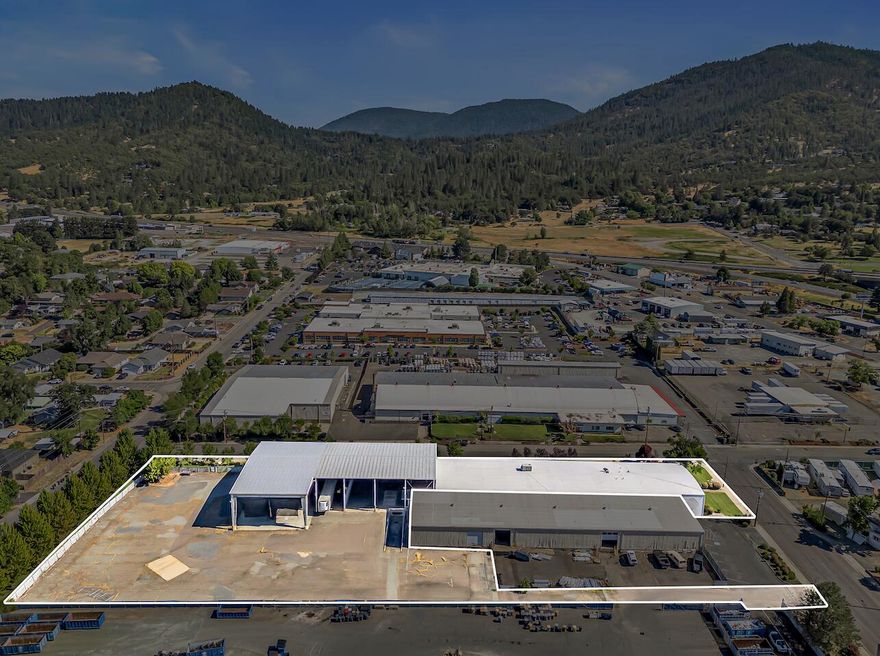 We exclusively present for lease, 1990 NW Washington Blvd. Situated in North Grants Pass, the Property consists of approximately 12,200 SF of interior warehouse with 11,800 SF of covered dock / storage and ±6,000 SF of professional office. The warehouse features fire sprinklers, 3-Phase electrical supply, two ground-level doors with one accessing the covered dock area. In the front of the building sits office consisting of lobby, several private offices, a break room, server room and restrooms. Also available for sale. NNN. Contact broker for details.