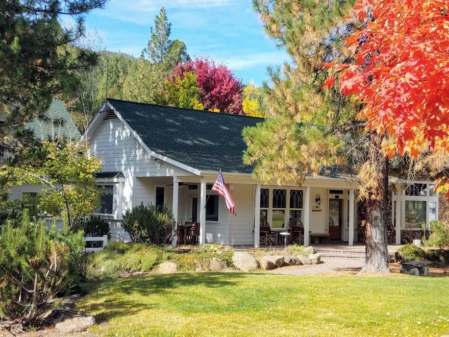 This 295 acre country estate has a 4590 sq ft custom home with 3 beds and 5 baths. The master suite on the main level has an abundance of natural light, a large full bath with soaking tub and a true walk-in closet. The other two bedrooms, each with full baths, are located on the upper level along with a large storage room. The kitchen is open, light and bright and serves as a casual gathering place for family and friends. There's an office, dining area, spacious family room with a wet bar, utility/craft room, plenty of storage and many more features. The attached 3 car garage has a heated workshop attached to it. The grounds are meticulously maintained and the area around the home are level. Other amenities include a tree house, cozy cabin up the mountain, zip line and shooting range. The property is home to a variety of wildlife that includes mule deer. The land has a healthy mix of fir, pine and cedar.