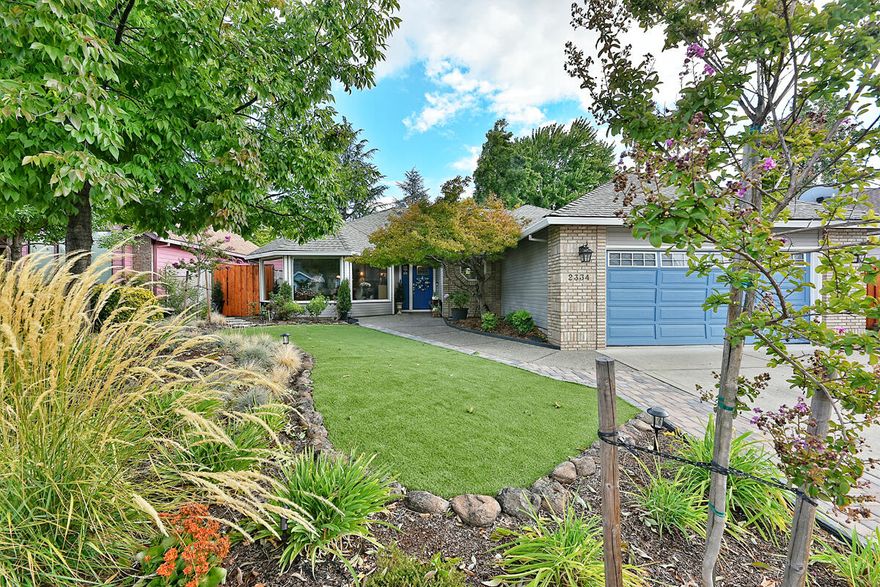 Beautifully landscaped and tastefully remodeled 3 bed 2 bath 1865 square foot single story home in fantastic East Medford location -- Lone Pine School District -- ADDITIONAL DETACHED 117 SQFT FINISHED AND HEATED BONUS ROOM / OFFICE SPACE -- Wonderful floor plan with great storage featuring COREtec Waterproof LVP flooring, huge bay window with dramatic vaulted ceilings in the living room and dining area promoting great natural light within the home, open kitchen with granite counter tops, upgraded appliances including gas cooktop, abundant cabinets with large pantry, family room that features more vaulted ceilings, an electric fireplace, ceiling fan, and custom window blinds. Large master bedroom with double door entry and walk in closet. Private back yard, oversized covered back patio, professionally landscaped with paver walkways, gazebo, and 8'x20' storage shed with fenced in dog run area, + oversized garage. Too many features to list. Call to schedule your appointment today.