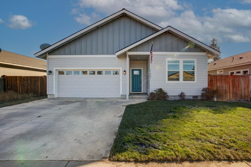 Impeccable Craftsmanship! Light, bright and vaulted, perfect great room design. Turn key, barely lived in, shows like new, custom-built Patrick Builders home! Alderwood cabinets, granite counters, full wrap trim and paint on all doors and windows. Tan oak flooring, carpet in bedrooms, raised panel ''V'' groove doors, vaulted ceilings, upgraded lighting, double vanities, walk-in closet, Samsung fridge, new sod in front, stainless appliances, custom blinds, paver patio with a private fully-fenced back yard. Sprinkler system in both front and back yards.