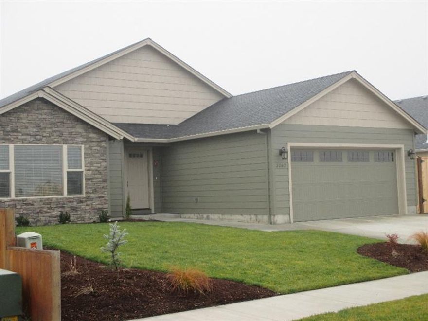 First home just completed out of 22 to be built. Large RV parking, natural gas heat, 2 car garage, granite counter-tops in kitchen and baths and pre-finished hardwood in kitchen and hallways.