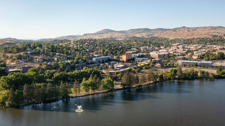 Waterfront Commercial Lot - 1.9 Acres - Unique opportunity for waterfront commercial development in downtown Klamath Falls.  Lot 3 of TimberMill Shores near the new Marriott Fairfield Inn, new government building, and Veteran's Park. Visibility from Highway 97 and Klamath Ave along the main entrance to downtown Klamath Falls. Geothermal capability for green energy & heated sidewalks. Streets and utilities are in. Dedicated and installed geothermally heated walking path runs along the waterfront. Recent construction in this Mixed Use zoned development makes it a prime opportunity with flexibility for waterfront development for hotels, offices, condos, restaurants, etc. Located in Southern Oregon on the main arterial into downtown Klamath Falls - home to Crater Lake National Park and Kingsley Field National Guard Air Base.