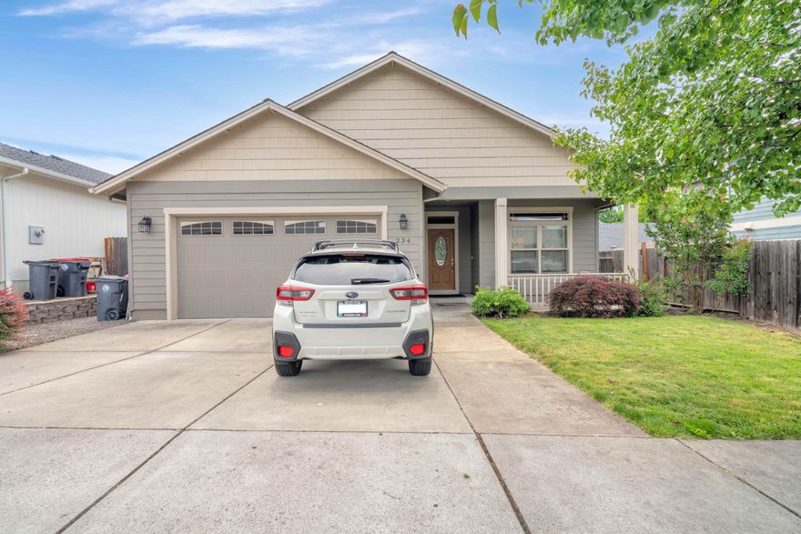 This well loved home is looking for a new owner!  Walking distance to schools, downtown stores, restaurants, grocery stores, and bike paths. This isn't one you will want to miss. Offering 3 bedrooms, office space- which is currently being used as a bedroom, 2 full baths, large open kitchen with granite counters and an abundance of storage. Laminate flooring throughout, vaulted ceilings, gas fireplace, covered patio, a great yard and shed to store all  those yard tools and necessities.  Newer interior paint, new water heater and garbage disposal.  So many gatherings and BBq's here.  House is situated at the end of the road so traffic is light and plenty of places to walk, run, ride bikes etc.  Head down to the football games at the high school, or mosey downtown for dinner and some shopping at our local businesses.