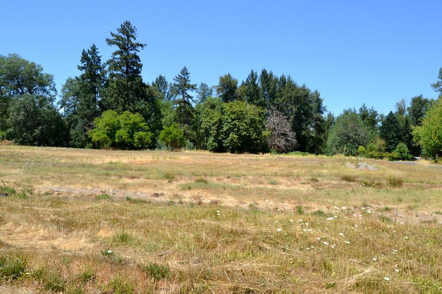 Wonderful Rogue River view lot in a prime location! This near-level parcel was once part of a hay farm and still has beautiful pastures and meadows leading to a bench overlooking the river. A path provides access to a sandy beach area, possibly drivable. The neighborhood shares a common riverfront area, but this is the premier lot. A great well is already drilled, with city sewer stubbed to the property and natural gas available. Multiple excellent home sites to choose from. All this just minutes from town, with top schools, shopping, and medical services nearby.