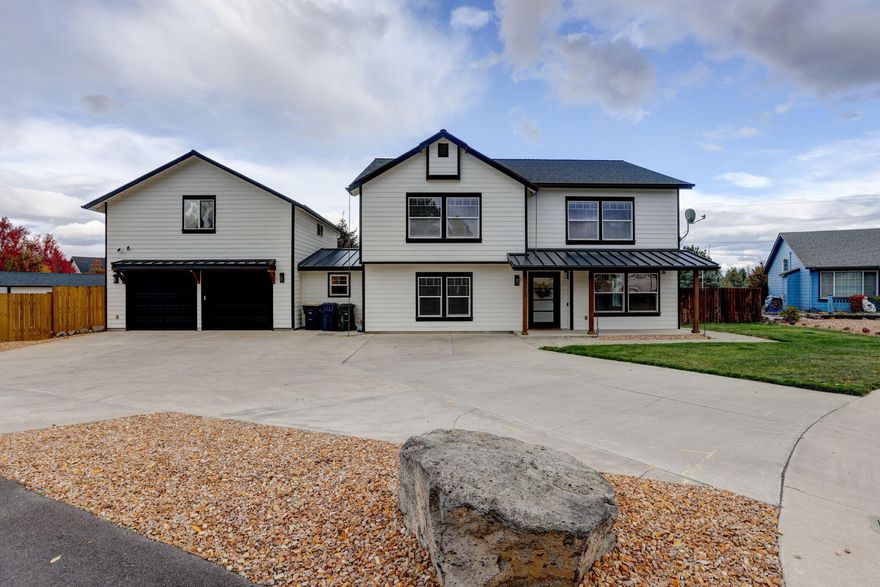 *Back on Market, Buyer w/cold  feet... Champion Pl 'Manor' when a property is this great 'Home' doesn't cut it. This is a must-see property to appreciate all it has to offer w 4800 sqft on a .43 Acre, across from 'Pine Nursery' Park. Outside you will find abundant parking, room for RV Parking or shop, a lrg storage shed, a fenced, park-like back yard w a wrap-around patio,Basketball Ct, & fire pit for enjoying the Bend 'Outdoor' lifestyle & entertaining. The large 2 car garage has ample storage space and a lrg Flex Room above that could be Art Studio, WO Rm, Rec Room, or Add bedroom. With a complete high end remodel throughout the Hm Features a Primary or MIL Suite w Potential Short term Rental on the main level, 6-Bedrooms, 4.5 Bathrooms, 2 Laundry Rms, Living Rm, Family Rm, MudRm w closet storage, Pantry and chef's kitchen w high end appliance package & large island. Upper Primary has 2 walk in closets, dual vanity, shower, bath and Water closets; Too many upgrades to mention.