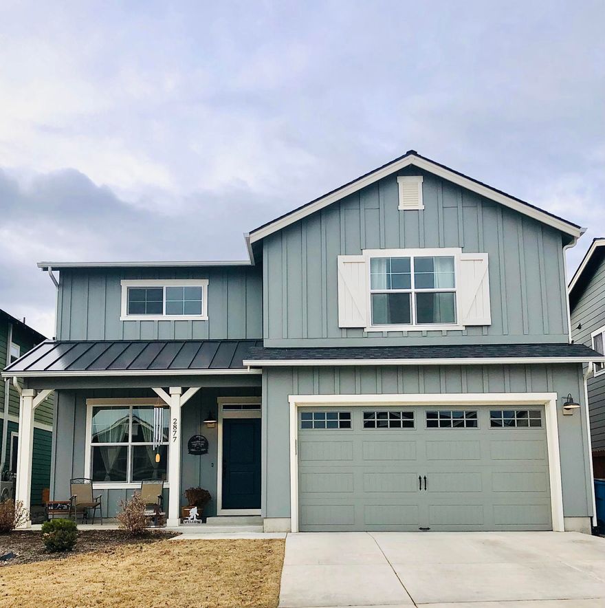 This lovely home is move in ready. Open floor plan with a main level office that opens up to and island kitchen with all new appliances and walk in pantry. Hardwood flooring and gas a fireplace with mantle. Upstairs you will find a generous master suite with a walk in closet, tile walled shower, laundry room with a closet and a large bonus room or 4th bedroom. Newly landscaped backyard for entertailing. Oversized garage. Home is earth advantage certified, include tankless water heater & 220 plug for electric car.