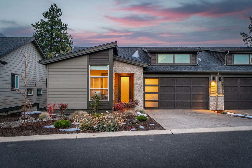 Listing expires 1/31 so if you are searching for affordable Luxury River Front Property within the city of Bend, now is your time! River front, like new & move-in ready. Stunning and private townhome with hard to find direct river frontage and access! Paddle board and kayak just steps from your backyard - listen to the river and enjoy all the amenities of this beautiful gated community! Lightly lived in open floor plan with enormous covered back deck perfect for entertaining and relaxing all year round. Great room features a gourmet kitchen, gas fireplace, kitchen island, entertainer's bar, built-ins and sliding doors out to deck creating a seamless indoor/outdoor flow. Separate, gorgeous & private XL Primary suite with door out to deck. Large front den/BR off of entry, guest bedroom and bath down the hall. High ceilings, new carpet, hardwoods, modern finishes, fenced yard & extended garage. Don't miss: HUGE crawl space could easily be finished out!