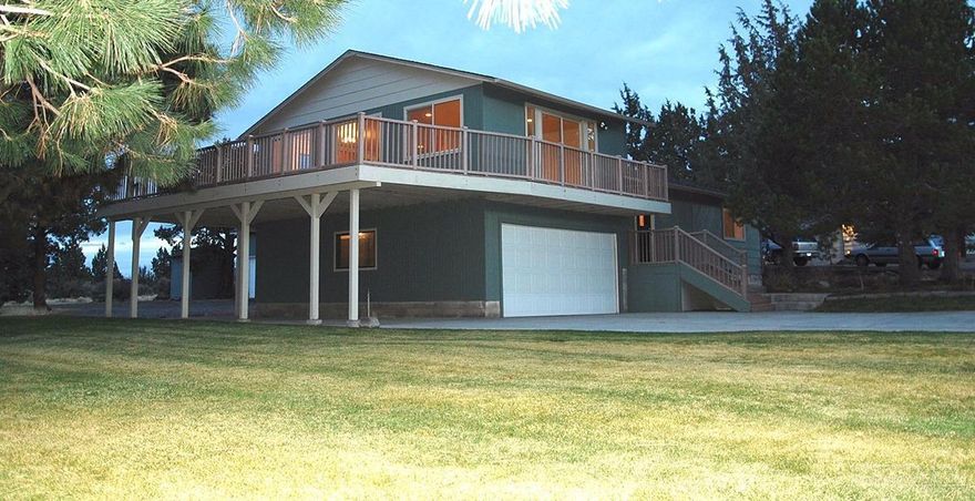 Cascade Mountains Views with a reverse floor plan to enjoy the view off your wrap around deck or from the great room. Newly remodeled in 2017, close to schools with tons of guest parking beside the attached garage and around the large shop. Great Shop! Is insulated, has 2 Bay Doors, 2 Man Doors, flued for a Wood Stove. 30 x 40, 1,200 Sq. Foot Shop and easy in/out looped 2nd driveway. A must see at this great price, close to the airport, schools and town.