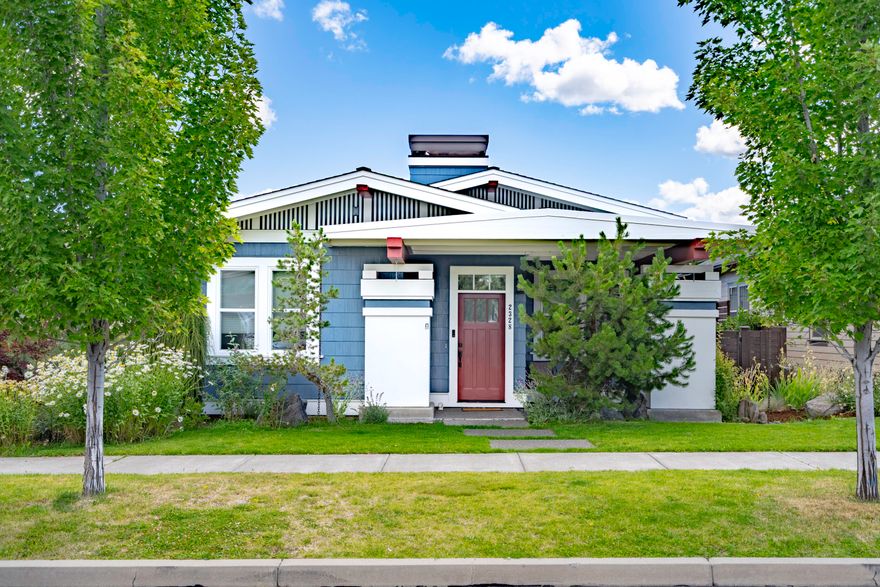 Located in the popular Northwest Crossing neighborhood on a low traffic cul-de-sac you will find this single level, energy efficient, 3 bedroom, 2 bath 1495 sq ft Bungalow Style home. The covered front entry porch welcomes your guests and offers a sanctuary from the weather. Enjoy the open floor plan with quality finishes and vaulted ceilings. There is hard surface tile and engineered hardwood flooring throughout and natural light brightens the living rooms. The south side yard is fully fenced for pets, and the patio offers a stone water feature and natural gas firepit ideal for outdoor entertaining. The attached double garage has a dog washing station, built-in storage cabinets and a fully fenced north side service yard with alley access. The immediate neighborhood has great curb appeal and is conveniently close to parks, schools and shopping. Start your next adventure here!