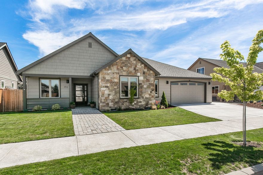 Pristine home w/great curb appeal located in Crystal Springs! Spacious entry leads into the vaulted Great Room w/luxury amenities throughout. Office/den off the entry is great for a work at home space too! Living space boasts an abundance of natural light w/modern central gas burning fireplace. Kitchen is a chef's dream w/lg granite topped island complete w/wine refrigerator & farm sink & breakfast bar. Top of the line Wolf gas cooktop, dbl ovens & SubZero refrigerator.  Adjacent dining offers a lg buffet w/wet bar & tons of storage & counter tops to entertain a lg crowd.  Primary bedroom has a 6' soaking tub w/tile surround, dual vanities, walk in closet, & a full tiled oversized shower. Two other bedrooms also share a luxury style bath w/ fully tiled shower. Oversized laundry/mud room has built in storage, folding counter space & lg sink. Outside you'll find a vaulted T&G covered patio area complete w/hot & cold water. Don't miss out on this one - it's a gem!