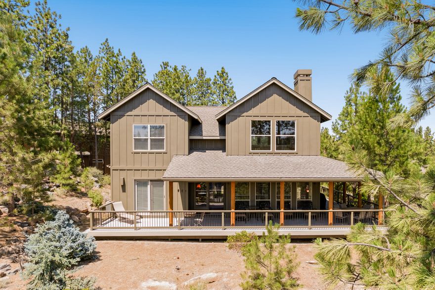 Whether looking for a primary residence, family getaway, 1031 exchange or a Premier Host Vacation Rental,  RiverWild Retreat @ Mt Bachelor Village is the perfect fit.  Situated high on the bluff of the spectacular Deschutes River, this home sits on a .34 acre lot.  3 bedrooms(or den option) 2 Â½ baths,  open floor plan with 19' cathedral ceilings in the great room, large Mt View Balcony, gourmet kitchen with SS appliances, high grade maple wood flooring throughout the entire home.  Enjoy exceptional privacy on the wrap around deck in a peaceful, river view setting.  Currently a STR on VRBO with 180 5-star reviews.  1076 SF unfinished basement for a future media room and wine cellar.  Amenities include community pool, hot tub, RiverWild Lodge, access to river trail and close proximity to Historic Downtown Bend, Old Mill District and 25 minutes to Mt Bachelor Ski Resort.  All the best of Bend will be yours.