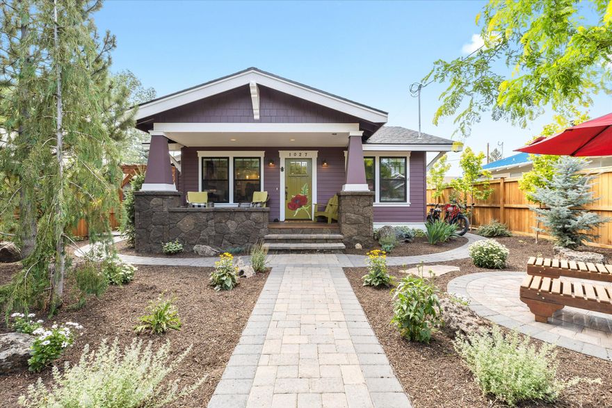 Completely remodeled with new ADU. Beautifully finished and landscaped heart of Bend property within walking distance to river, parks,restaurants, brew pubs and more. Superb attention to detail with high end finishes and design. Custom touches throughout. This remarkable move in residence is where everyone wants to be in downtown Bend. Primary home offers lovely paved patios, walkways and a coveted, classic front porch. Gorgeous new kitchen and baths, large laundry, generous single car garage with additional parking. This quintessential downtown bungalow is completely redone! ADU entrance is off alley for complete privacy.ADU is 30 day rental at 3500 per month.