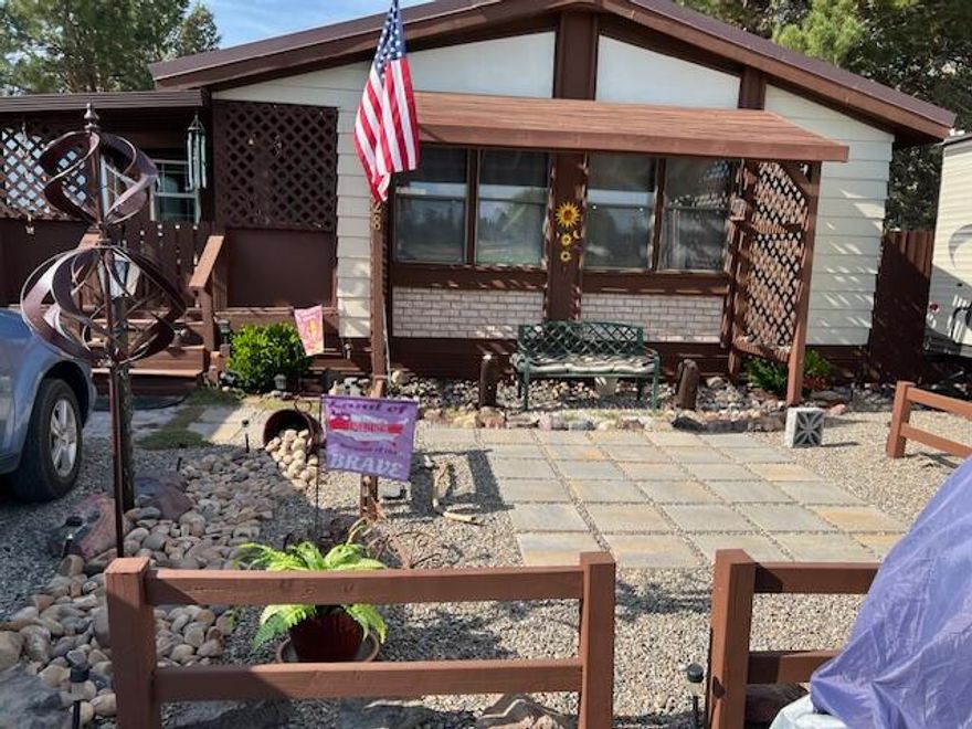 LOCATION,LOCATION,LOCATION!! What can be better then living near gorgeous Smith Rock State Park!! Miles of hiking trails with the Crooked River running through it. This manufactured home located in a 55+ park offers 1440 sqft. with 2 bedrooms & 2 full baths. New heat pump freshly painted exterior, pex plumbing through-out. All appliances are included makes this home move in ready Beautifully landscaped backyard and fully fenced for privacy to enjoy your time in the hot tub.
Due to a family situation sellers are needing to move as soon as possible.