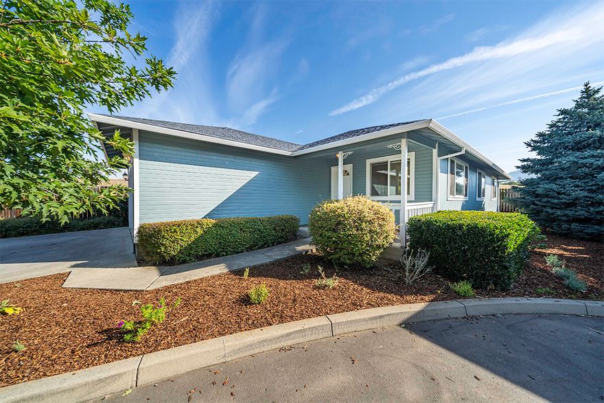 End unit with NO other dwellings attached.  This 3 bedroom, 2 bath unit with features of a full kitchen with pantry, electric stove, refrigerator, dishwasher, microwave and pantry.  Master bedroom with double vanity, walk-in closet and shower. Small yard with little to no maintenance, 2 car attached garage. Large front porch with 2 side concrete patio decks. Inside washer & dryer closet. Ready to move-in now. Close to schools, parks, and easy access to shopping, airport and I-5.  Home is freshly painted inside and out with new carpet.  HOA is $40/month and it pays for all exterior water.