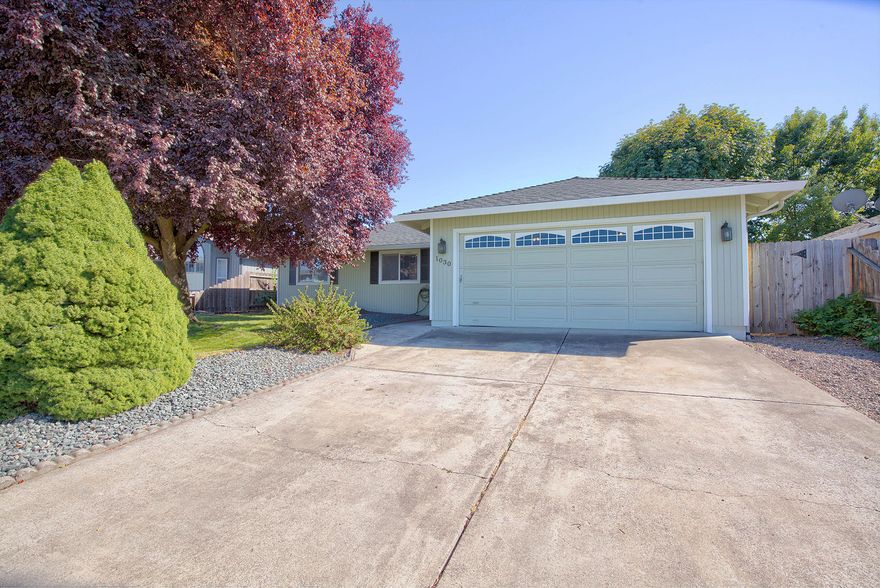 Great ranch style 3 bedroom 2 bath home on .18 acre and 1176 sqft. Did we mention it is also inside the CPE School District? The home has vaulted ceilings in the living room that welcome you in and an open concept feel. The large backyard has a large storage shed and room to relax and entertain on the extended patio. If you are looking for a great home in Central Point this is a must tour!