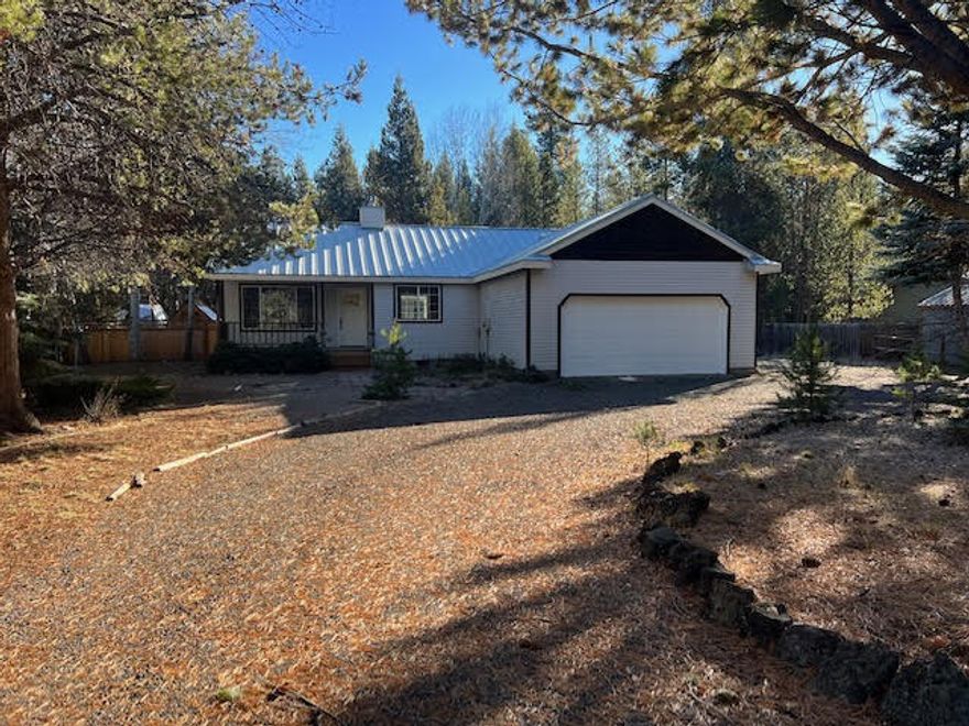 Price adjustment! Very few cottages on larger parcels on the market! 

Welcome to this charming single-level home nestled on a picturesque half-acre homesite, providing a serene and private oasis just across from the Deschutes River. Newly remodeled, the open floor plan offers vaulted tongue & groove ceilings and living spaces infused with natural light, creating a warm and inviting atmosphere. The kitchen features new stainless appliances, quartz countertops and a breakfast bar, creating a perfect space for family gatherings or intimate meals. The home boasts three bedrooms, and two full baths. The primary offers a beautiful new tiled shower and new fixtures. As you step outside, a spacious backyard unfolds, offering endless possibilities for outdoor enjoyment. Whether it's a family barbecue, gardening, or simply relaxing under the shade of the mature trees, this expansive property can be yours!  Two small storage sheds, room for boats and RVs!