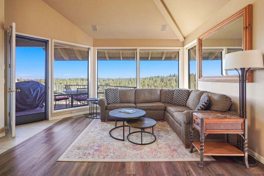 Whether you're looking for a family getaway, a permanent residence, a 1031 exchange opportunity, or a grandfathered short-term rental (STR), River Ridge is the perfect choice. Nestled high above the breathtaking Deschutes River, this beautiful 3-bedroom, 3-bathroom condominium is fully turn-key, featuring exquisite attention to detail.
Unwind in your private covered hot tub, surrounded by a serene forest setting, while enjoying the soothing sounds of the Deschutes river and catch glimpses of osprey and bald eagles. Experience a wealth of activities within this pristine resort, complete with heated pools, hot tubs, a Fireside room, and direct access to the Deschutes river trail.
Conveniently located near historic downtown Bend and the vibrant Old Mill District, you'll also be on the route to Mt. Bachelor Ski & Snowboard Resort. Embrace the best that Bend has to offer at Mt. Bachelor Village, Bend's finest destination Resort!