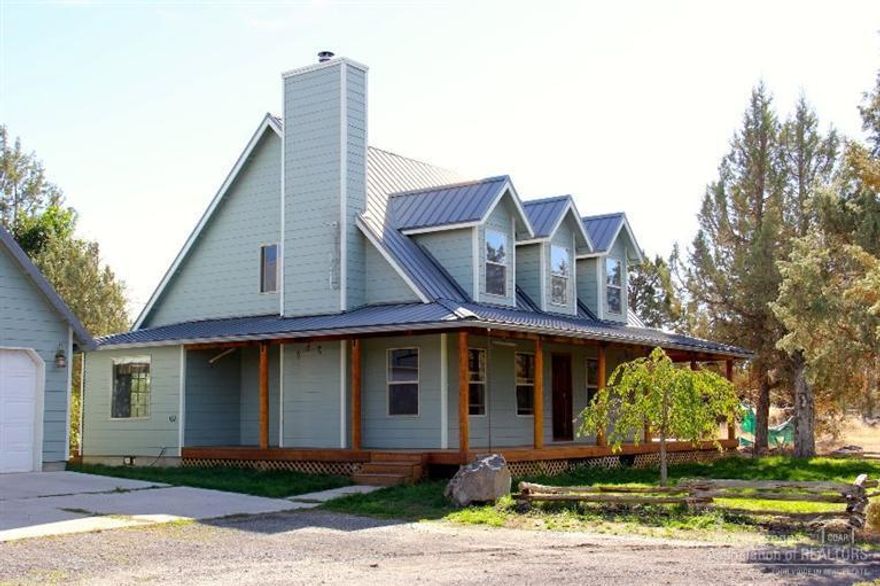 Privacy is what you will find in this Craftsman style home on 5 acres in Powell Butte. Interior amenities include master on the main level, wood stove, ceiling fans, central air and a heat pump. There is a 30x32 shop and a double detached garage with a bonus room above. There is a small 2 stall barn with tack room. Property is completely fenced and cross fenced.