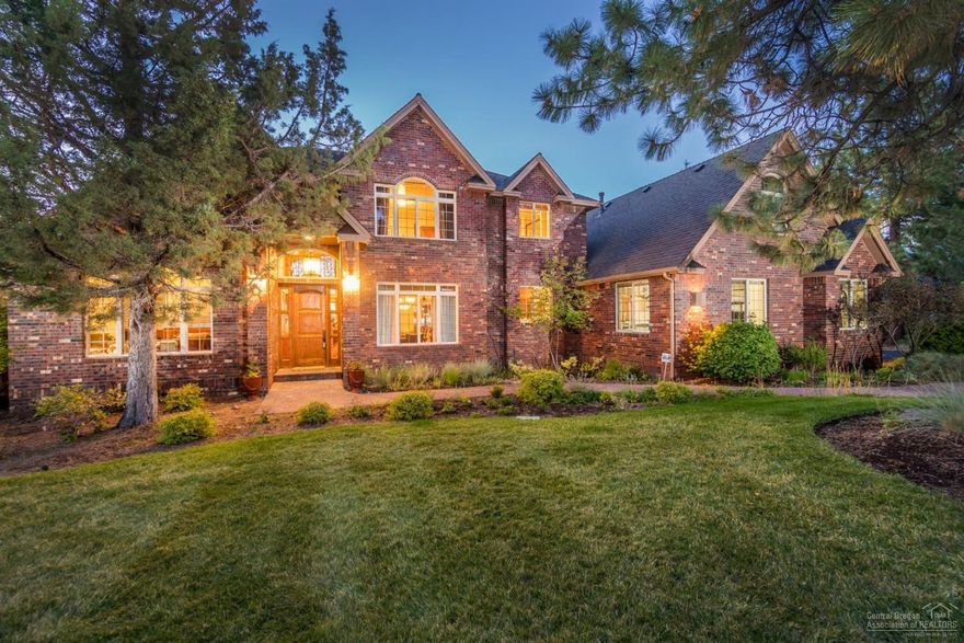 Charm exudes from the rich looking brick exterior of this wonderful custom home. Open great room w/ brick fireplace, vaulted ceilings & lots of windows. Cozy den, formal dining, breakfast nook & master suite on the main. Three bedrooms up, one a suite. Extensive use of granite & travertine, alder doors & built-ins, cherry hardwoods. Deck access from the kitchen & master. Spacious 3 car garage & utility room. Located on the top of Awbrey Butte on a large, flat, landscaped lot. Cascade views of Mt Jefferson.