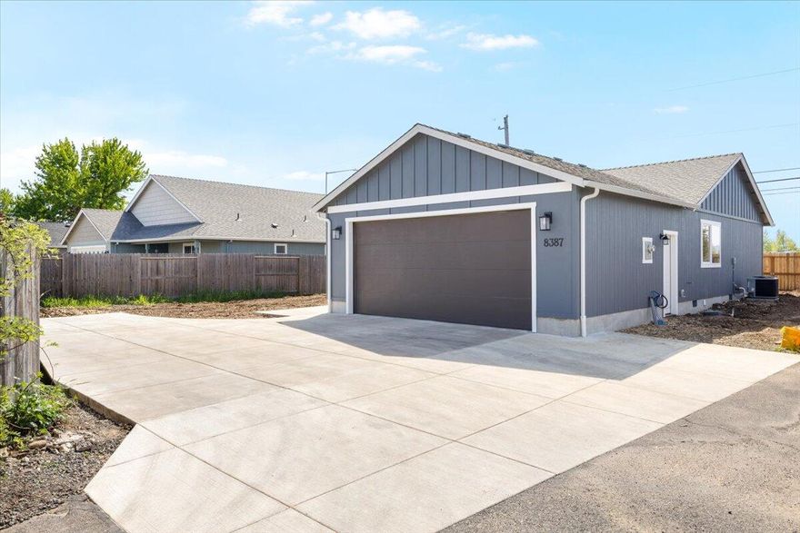 Back on market opportunity-no fault of home!  Brand-New Construction with Style and Function!
This beautifully built 3-bedroom, 2-bath home offers 1,380 sqft of modern living on a private flag lot. Designed for comfort and convenience, the open floor plan flows effortlessly and is finished with luxury vinyl plank flooring and granite countertops throughout. The spacious kitchen is ideal for entertaining, while the large windows bring in plenty of natural light. Enjoy the perks of  good sized RV parking, an extra-large garage with ample storage space, and a low-maintenance .14-acre lot. Tucked away for added privacy, yet close to everything—this home offers the perfect blend of quality, layout, and location! The yard will also have drip irrigation and sprinklers. NOTE **If buyer is a Veteran there is an appraisal on file for $387,000.00 (above asking) Appraisal could be assigned & save time/money.