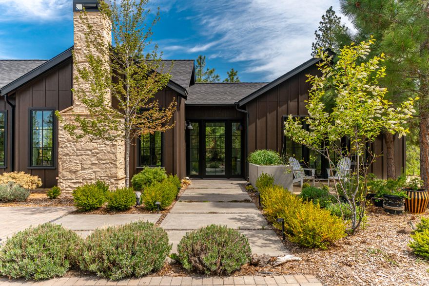 Located in a highly desirable area on an ultra private .96 acre lot. Close to hiking, biking, camping, river trails, Mt Bachelor, & lakes. Minutes from the Deschutes National Forest makes recreating easy while still being close to the conveniences of Bend's Westside. This home offers an open air old world charm mixed w/new innovations like radiant floors & tankless on demand hot water. Each en suite bedroom is complete w/walk in closets & full baths. Indoor/outdoor living at its best from every room through French doors. The carefully planned landscaping & home placement creates a private hilltop oasis with a mix of plants, mature trees, natural rock outcroppings plus an abundance of wildlife. A gardener's delight including a custom built greenhouse w/water & raised beds plus an outdoor garden area & a whole property smart sprinkler system. Extra deep 984 Sq Ft 3 car garage w/10 ft tall doors plus 360 Sq Ft of attic storage. Every day feels like a vacation in this custom built home.