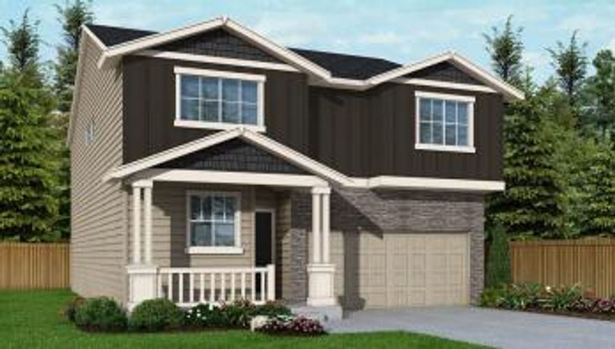 SIGNATURE SERIES HOME includes A/C, blinds, garage door opener! 
Fantastic location near Silver Rail Elementary, Stone Creek Park and minutes to the Old Mill District.  Community pool, park and trails! Beautiful finishes throughout include quartz countertops, premium laminate, stainless steel appliances with gas range, large island, step in pantry, fireplace and primary suite with walk in closet.  Smart Home features, New Home Warranty., Hi-efficiency furnace! Fenced with front and rear landscaping and irrigation. Exterior rendering is representational of elevation style, not colors or masonry. South on 3rd. Left on Brosterhous. Left on Colima. Sales Office / Model Home 61408 SE Colima St. Open Wed-Sun, 10a-5p. Stop by our Sales Office, we'd love to see you!